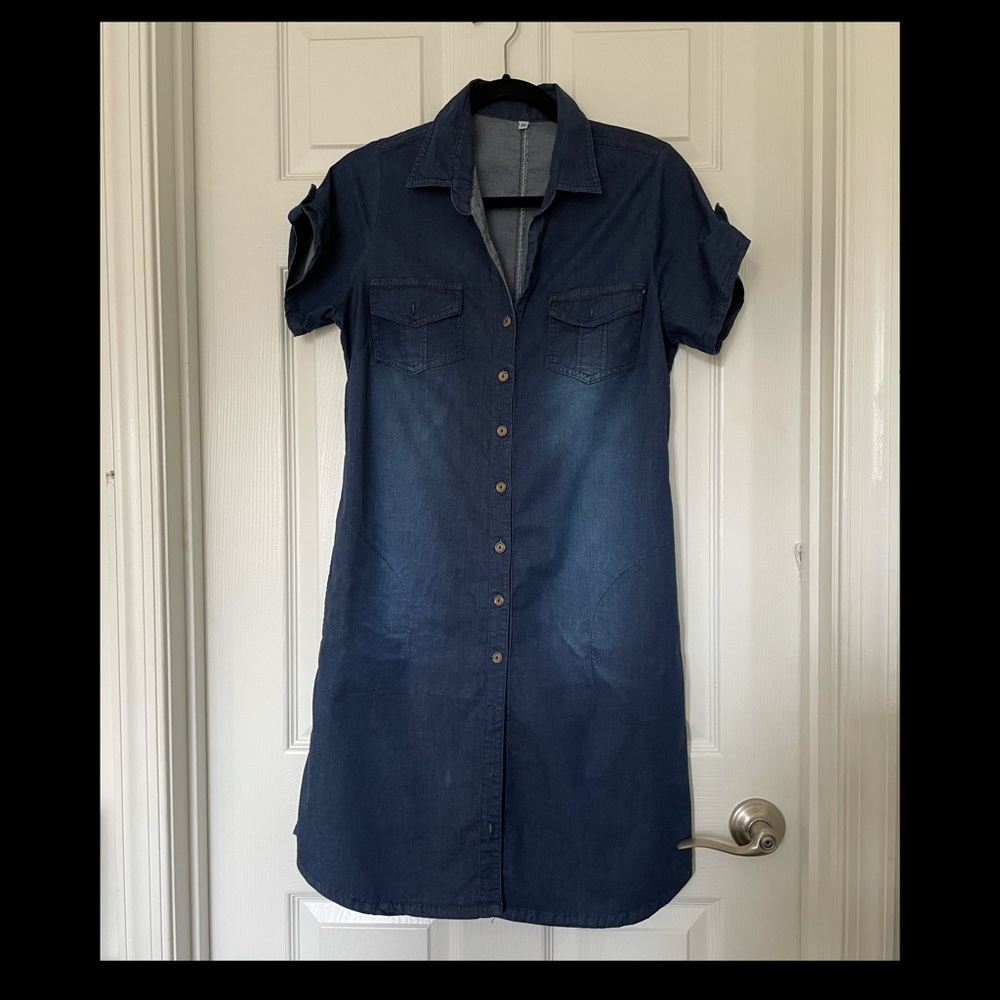 Faux Jean Dress